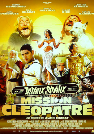 visuel de l'affiche du film d'Astérix & Cléopâtre